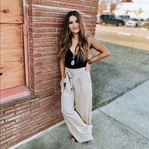 Women’s Taupe Harem Pants